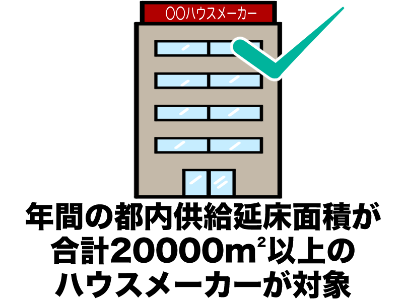 大手ハウスメーカーが該当