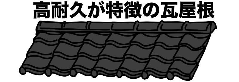 高耐久が特徴の瓦屋根