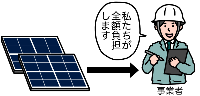 事業者が全額負担